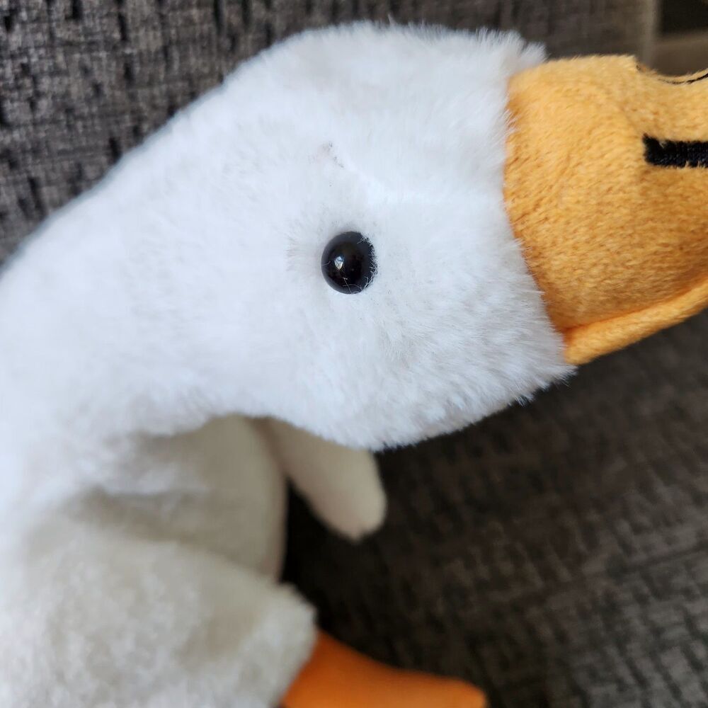 White Cute Goose Plush-Soft Swan Stuffed Animal Pillow Huge Cozy Goose. NEW!! - Picture 3 of 12